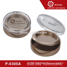 P-0305A forma redonda embalagem compacta vazia embalagem em pó cosméticos